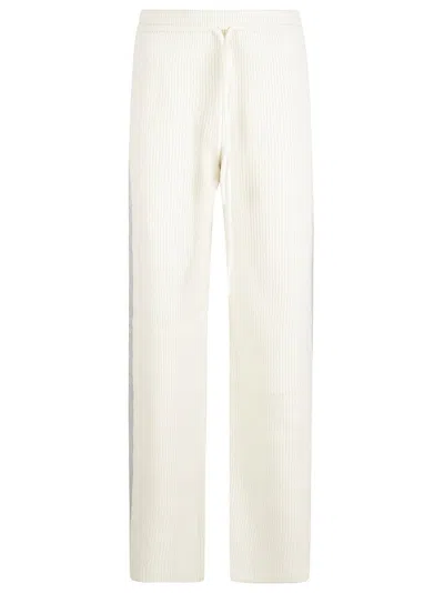 Fabiana Filippi Ribbed Trousers In Beige