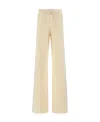 Fabiana Filippi Side Lace Knitted Casual Pants In Nude