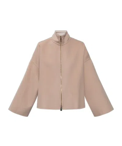 Fabiana Filippi Side-opening Casual Jacket In Brown