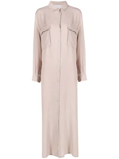Fabiana Filippi Pocket-detail Shirt Dress In Pink