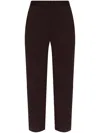 Fabiana Filippi Side Stripe Tailored Trousers In Brown