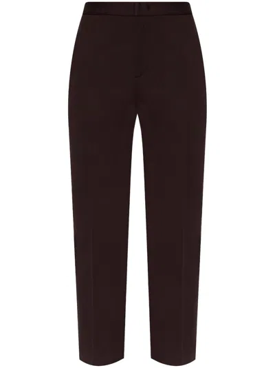Fabiana Filippi Side Stripe Tailored Trousers In Brown