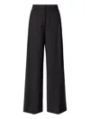 Fabiana Filippi Spoleto Trousers In Bi-stretch Fresco Wool In Black