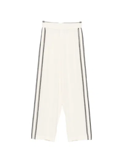 Fabiana Filippi Side-stripe Track Pants In Neutral