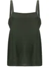 Fabiana Filippi Silk Blend Top With Design And Sparkling Straps In Black