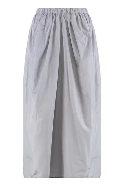 Fabiana Filippi Silk Blend Trousers In Grey