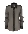 Fabiana Filippi Women's Silk Organza Shirt With Embroidery In Black