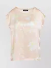 Fabiana Filippi Tilia Print Silk Top In Neutrals