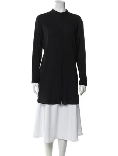 Pre-owned Fabiana Filippi Silk Long Sleeve Tunic In Blue