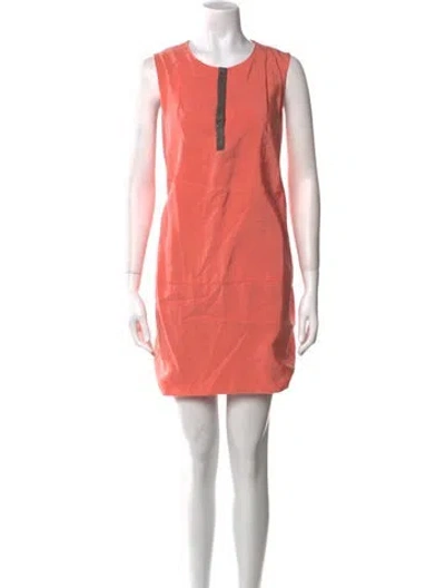 Pre-owned Fabiana Filippi Silk Mini Dress In Pink