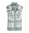 Fabiana Filippi Loose Fit Sleeveless Silk Twill Shirt