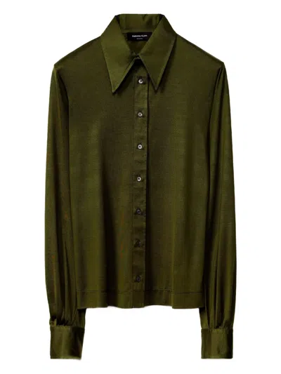 Fabiana Filippi Silk Shirt In Green