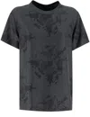 Fabiana Filippi Silk T-shirt With Unique Fabula Vitae Print