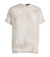 Fabiana Filippi Brushed-print Silk Crepe De Chine T-shirt In Neutral