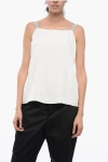 Fabiana Filippi Metallic Strap Linen Top