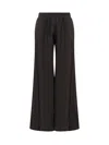 Fabiana Filippi Silk Trousers In Nero