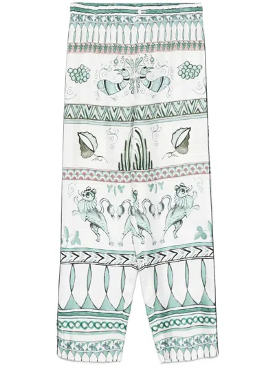 FABIANA FILIPPI SILK TROUSERS