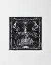 Fabiana Filippi X Benni Bosetto Printed Silk Scarf In Blue