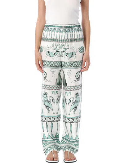 Fabiana Filippi Silk Twill Printed Trousers