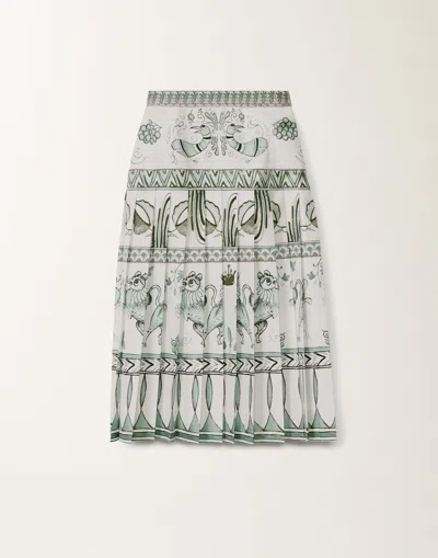 FABIANA FILIPPI FABIANA FILIPPI  - WOMAN SKIRTS WHITE/TURQUOISE/AQUAGREEN IT XS