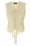 Fabiana Filippi Silk Vest With Adjustable Tie Back
