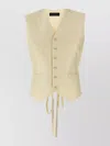Fabiana Filippi Silk Vest With Adjustable Tie Back