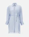Fabiana Filippi Striped Silk Viscose Chemisier Dress