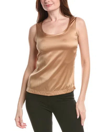Fabiana Filippi Silk-blend Tank Top In Brown