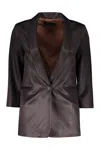 Fabiana Filippi Single-breasted Blazer In Brown