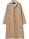Fabiana Filippi Single Breasted Coat In Braun