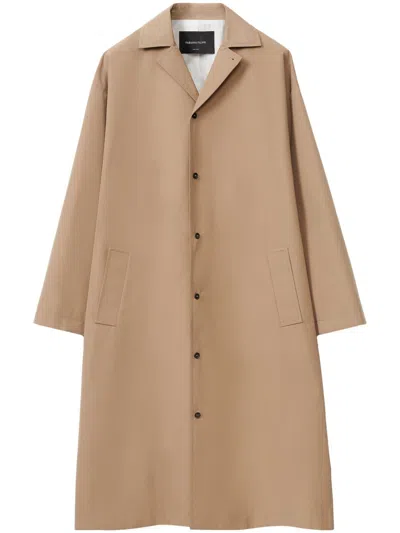 Fabiana Filippi Single Breasted Coat In Braun