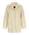 Fabiana Filippi Luxurious Cashmere Outerwear Featuring Collar In Brown