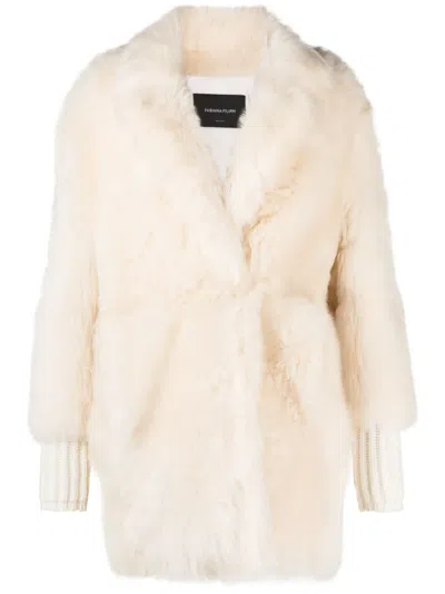 Fabiana Filippi Ibrigu Crossed Knit Cardigan With Lace Closure In Multi