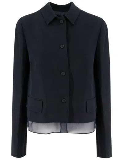 Fabiana Filippi Single-breasted Linen And Viscose Jacket