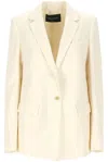 Fabiana Filippi Women's Front Button Jacket In White
