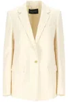 Fabiana Filippi Women's Front Button Jacket In Cream
