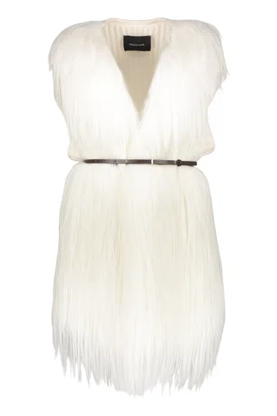 Fabiana Filippi Single-breasted Vest In Brown