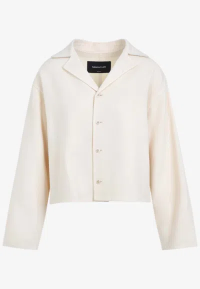Fabiana Filippi Single-breasted Wool Jacket In Beige
