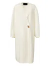 Fabiana Filippi Single-button Wrap Coat In White