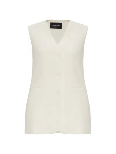 Fabiana Filippi Single-vent Waistcoat In White