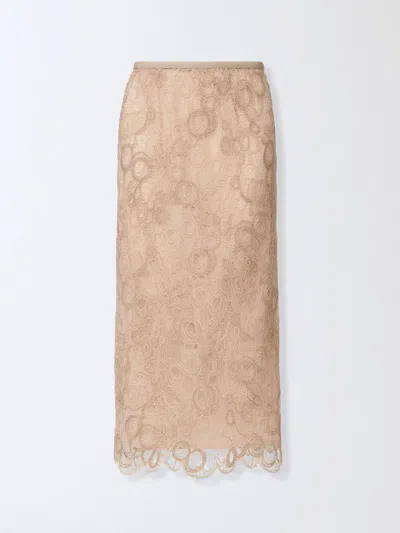 FABIANA FILIPPI SKIRT FABIANA FILIPPI WOMAN COLOR BEIGE,H20308022