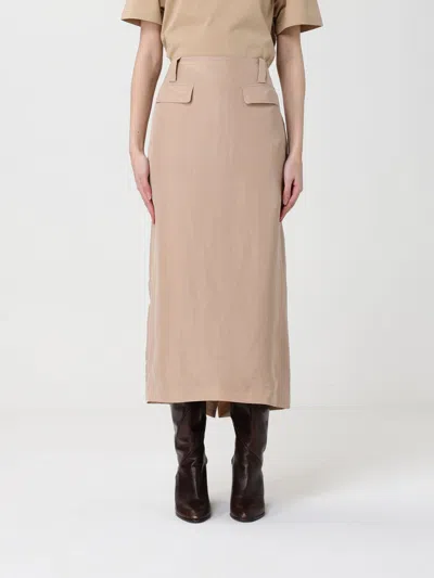 Fabiana Filippi Belt-loop Flap-detail Midi Skirt In Neutral