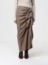 Fabiana Filippi Skirt  Woman Color Beige In Neutral