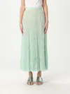 Fabiana Filippi Tulle Midi Skirt In Mint