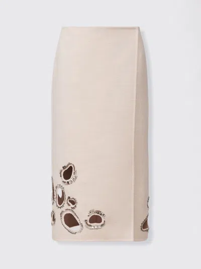 Fabiana Filippi Skirt  Woman Color Rope In Brown