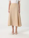 Shop Fabiana Filippi Skirt  Woman Color Sand