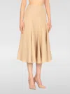 Shop Fabiana Filippi Skirt  Woman Color Sand
