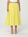 Fabiana Filippi Polka-dot Midi Pleated Skirt In Red
