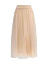 Fabiana Filippi Tulle Midi Skirt