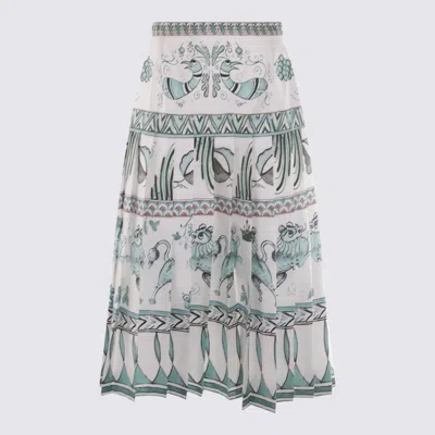 FABIANA FILIPPI SKIRTS BIANCO/OTTANIO/VERDE